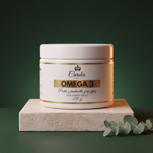 Carska Omega 3, puder z pachnotki zwyczajnej, 250 g