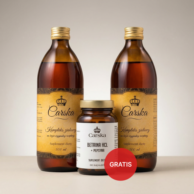 2x Carska Kompleks Ziołowy + Betaina HCL GRATIS