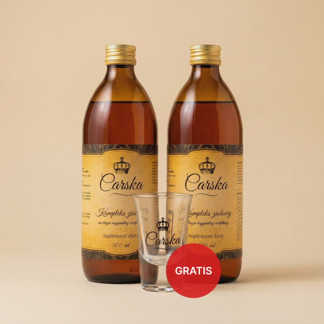 2x Carska Kompleks Ziołowy + kieliszek GRATIS